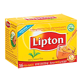 Lipton  100% natural, 20 tea bags Left Picture